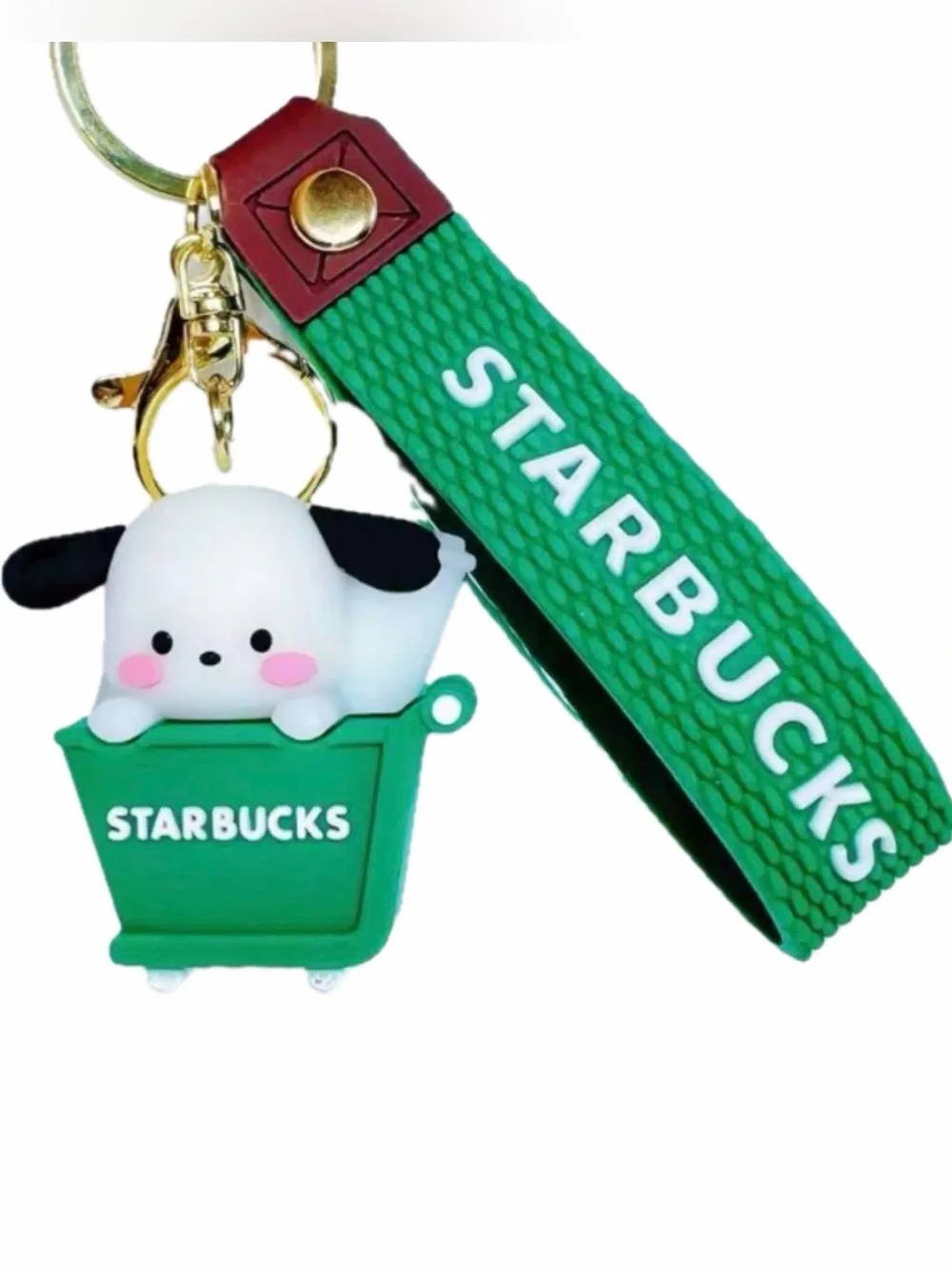 NWOT Pocha Starbucks-Style Keychain in a Shopping Cart 🛒
